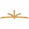 Ekena Millwork Davenport Rough Sawn Timber Gable Bracket, Western Red Cedar, 84"W x 35"H x 2"D x 4"F, 10/12 Pitch GBW084X35X0204DAV00RWR - alternate 5